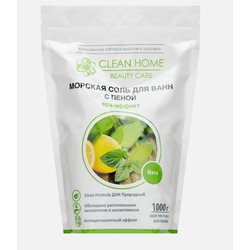 Соль для ванны Clean Home Бьюти Кеа морская с пеной мята