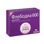 Флебодиа 600, таблетки покрытые пленочной оболочкой 600 мг 18 шт