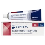 Кетопрофен-ВЕРТЕКС, гель для наружного применения 5% 30 г 1 шт туба