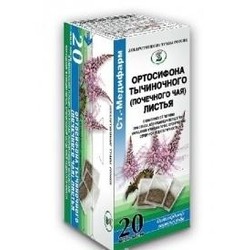 Ортосифона тычиночного (Почечного чая) листья ф/пак. 1.5 г 20 шт.