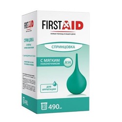 Спринцовка пластизольная Firstaid №14 тип А с мягким наконечником 490 мл