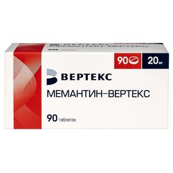 Мемантин-Вертекс табл. п/о пленочной 20 мг 90 шт.