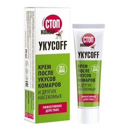 Крем после укусов комаров Стоп комар укус-офф после укусов комаров и других насекомых 30 мл