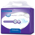 Пеленки одноразовые, ID Protect (АйДи Протект) р. 60смх90см 30 шт впитывающие