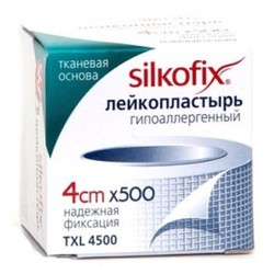Пластырь Silkofix на тканевой основе р. 4смх500см 1 шт.