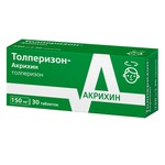 Толперизон-Акрихин, таблетки покрытые пленочной оболочкой 150 мг 30 шт