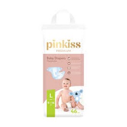 Подгузники 46 шт. Pinkiss премиум 9-14 кг р. L