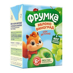 Сок Фрумка яблоко виноград 200 мл