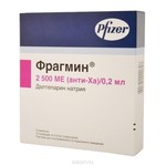Фрагмин, раствор для внутривенного и подкожного введения 2500 анти-Ха МЕ/0.2 мл 0.2 мл 10 шт шприцы