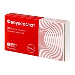 Фебуксостат, таблетки покрытые оболочкой пленочной 120 мг 28 шт