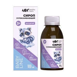 Сироп успокаивающий для детей ABC healthy food БАД с 3 лет 1 шт. 100 мл