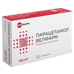 Парацетамол Велфарм, таблетки 500 мг 20 шт