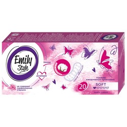 Прокладки женские ежедневные Emily Style тонкие софт мягкая поверхность 20 шт.