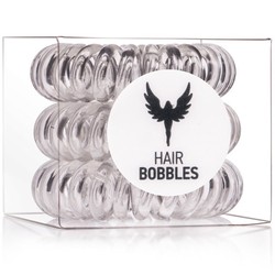 Резинка для волос Hair Bobbles №3 прозрачная силиконовая в форме спирали