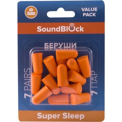 Беруши Soundblock пар из мягкого вспененного полипропилена 37 dB 7 шт.