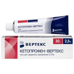 Кетопрофен-ВЕРТЕКС гель д/наружн. прим. 2.5% 30 г 1 шт.
