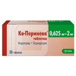 Ко-Перинева, таблетки 0.625 мг+2 мг 30 шт