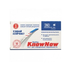 Тест для определения беременности know now полоса 5 мм