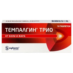 Темпалгин трио табл. 50 мг+250 мг+150 мг 10 шт.