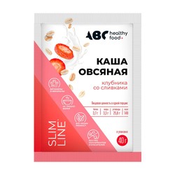 Каша овсяная ABC healthy food Слим лайн клубника со сливками