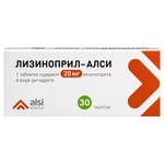 Лизиноприл-АЛСИ, таблетки 20 мг 30 шт