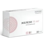 Железо липосомальное, Supreme Pharmatech (Суприм Фарматек) капсулы 75 мг / 548 мг 30 шт