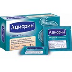 Адиарин, порошок для приготовления суспензии для приема внутрь 250 мг 8 шт изделие медицинское для защиты слизистой оболочки кишечника саше