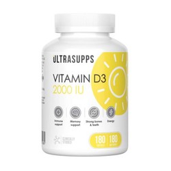 Витамин Д3 Ultrasupps 180 шт. капс. мягк. 2000 МЕ / 260 мг