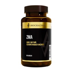 ЗМА Цинк + Магний + Аспарагиновая кислота Awochactive 60 шт. капс. 620 мг