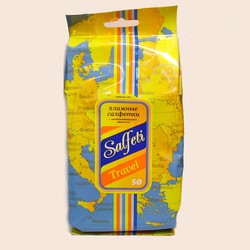 Салфетки влажные Salfeti трэвэл универсальные очищающие 50 шт.