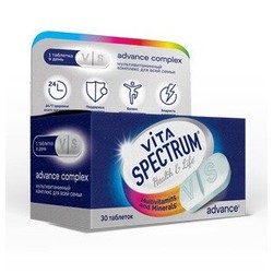 Мультивитаминный комплекс для всей семьи Адванс VitaSpectrum БАД к пище 30 шт. табл.