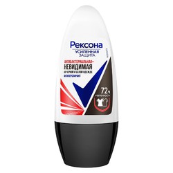 Дезодорант-антиперспирант для женщин Rexona Моушн Сенс Антибактериальная + невидимая на черном и белом ролик 50 мл