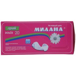 Прокладки женские ежедневные Милана дольче драй 20 шт.