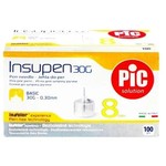 Игла стерильная одноразовая для шприц-ручек, Insupen (Инсупен) р. 30G 5/16 (0.3ммх8мм) 100 шт