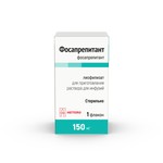 Фосапрепитант, лиофилизат для приготовления раствора для инфузий 150 мг 1 шт флакон