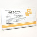 Фуросемид, раствор для инъекций 1% 2 мл 10 шт ампулы