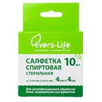 Салфетки спиртовые для инъекций, р. 4смх4см 10 шт Лайф