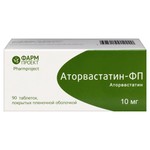 Аторвастатин-ФП, таблетки покрытые пленочной оболочкой 10 мг 90 шт
