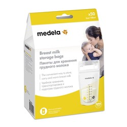 Пакеты одноразовые полимерные для хранения грудного молока Medela 50 шт.