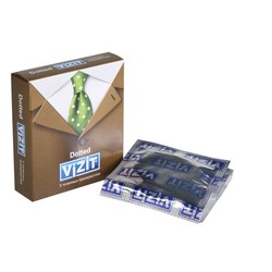 Презервативы Vizit доттед с точками 3 шт.