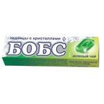 Леденцы, Бобс 3.5 г 10 шт с кристаллами зеленый чай БАД