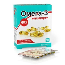 Омега-3 концентрат 60% БАД 80 шт. капс. 1000 мг
