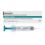 Мирцера, раствор для внутривенного и подкожного введения 100 мкг/0.3 мл 0.3 мл 1 шт шприц-тюбики