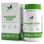 Кальций хелат, NaturalSupp (НатуралСапп) капсулы 155 мг / 800 мг 60 шт