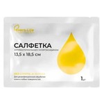 Салфетка антибактериальная, Evers+Life (Эверс+Лайф) р. 135ммх185мм 1 шт с хлоргексидином (без спирта и запаха) для дезинфекции кожи и любых поверхностей
