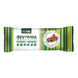 Батончик Фрутилад Фруктовая Энергия клюква и малина Cu I Se Fe Mn Zn на фруктозе БАД 30 г