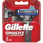 Кассеты для станков для бритья, Gillette (Жиллет) 2 шт мак 3 турбо ред