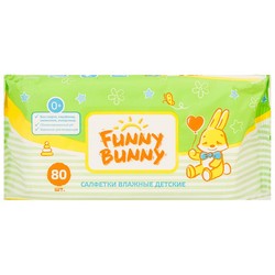 Салфетки влажные для детей 80 шт. Funny Bunny
