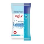 Салфетки влажные, AMRA (Амра) 15 шт освежающие