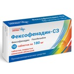 Фексофенадин-СЗ, таблетки покрытые оболочкой пленочной 180 мг 10 шт